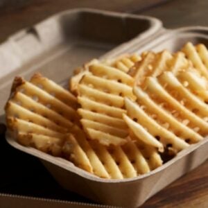 Waffle Cut French Fries | Styled
