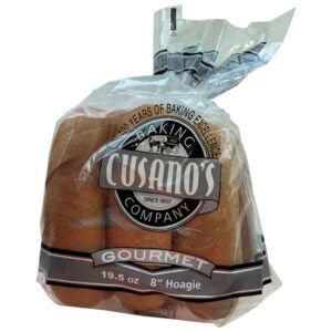 Cusanos 8″ Plain Hoagies | Packaged