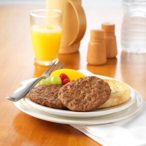 Fully Cooked Breakfast Sausage Patties | Styled