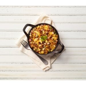Egg, Bacon, & Cheddar Scramble | Styled