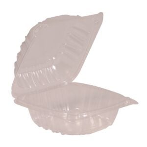CONT PLASTIC 5″ CLEAR SMTLCK 3-125CT | Raw Item