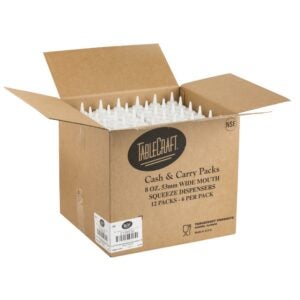 Clear 8 oz. Squeeze Bottle | Packaged