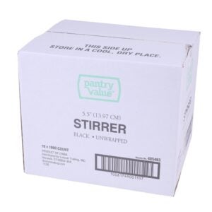 Black Coffee Stirrer | Corrugated Box