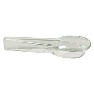 6″ Clear Plastic Salad Tongs | Raw Item