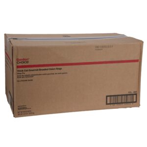 Thick Cut Gourmet Breaded Onion Rings | Corrugated Box