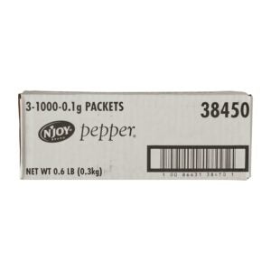 N’joy Pepper Pkts 0.1 Gram; 1000ct | Corrugated Box