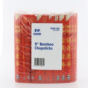 Royal Bamboo Chopstick 9in 10/100ct | Packaged