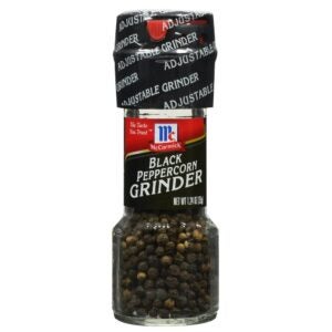 GRINDER BLACK PEPPERCORNS MINI 1.24OZ | Packaged