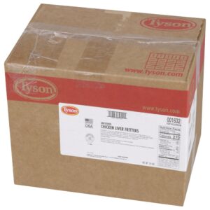 CHIX LIVER FRTTR RAW 2-5# TYSON | Corrugated Box