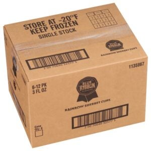 NOVELTY FZ CUP RNBW SHRB 3FLZ | Corrugated Box