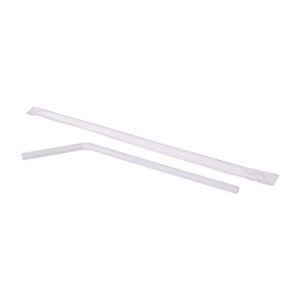 7.75″ Wrapped White Flex Straws | Styled