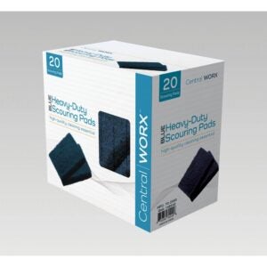 Blue Heavy-Duty Scouring Pads | Packaged