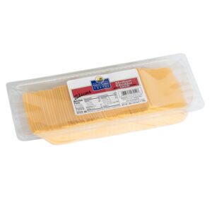 Med Cheddar Sliced 6,2.5# GLC | Packaged