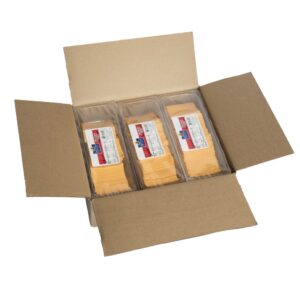 Med Cheddar Sliced 6,2.5# GLC | Packaged