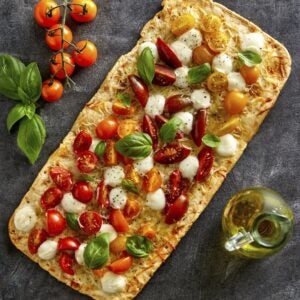Parbaked Flatbread Pizza Crust | Styled