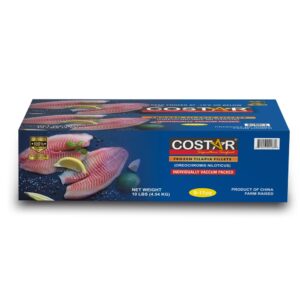 CStar Tilapia Fillets IQF 9-11oz 10lb | Corrugated Box
