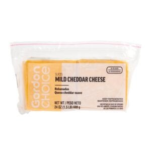 Natural Cheddar Cheese Slices | Packaged