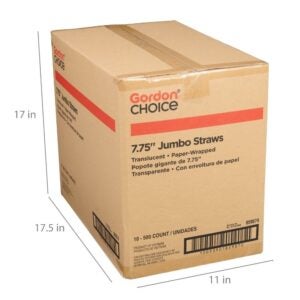 Jumbo Paper Wrapped Straws | Corrugated Box