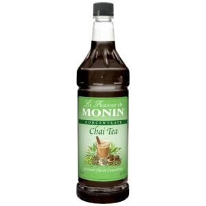 SYRUP CHAI TEA PLAS 1LTR MONIN | Packaged