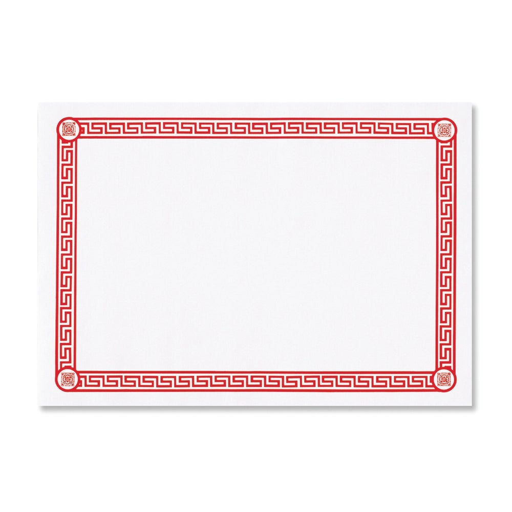 PLACEMAT GREEK RED 14X10 1M - Gordon Food Service Store