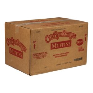 96-2.25 oz Muffin Banan Nut I/W 09105 | Corrugated Box