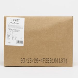 8-12ct Tortilla 14″ Pressd Flour 2707 | Corrugated Box