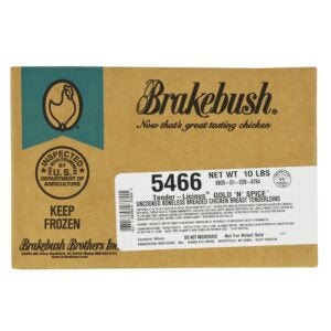 Golden Spicy Chicken Tenderloins | Corrugated Box