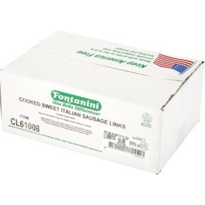 Cooked Sweet Italian Sausage | Corrugated Box