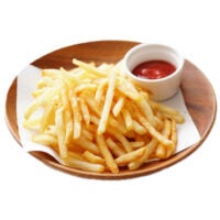 Shoe String French Fries | Plated