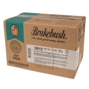 Cooked Breaded Chicken Patties, 3.25 oz. | Corrugated Box