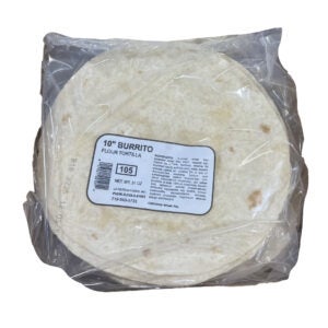 10 Inch Pressed Flour Tortillas | Packaged