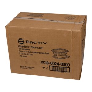 CONT PLAS 24Z DELI CLR W/LID 200 PCTV | COR