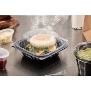 CONT PLAS 1CMPT 6X6 HNGD 3-107CT | PWB