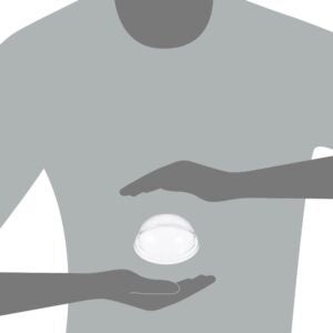 LID DOME 3.5-20Z CLR | PNB