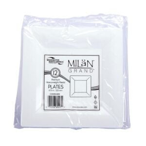 9″ Square White Plates | IPG