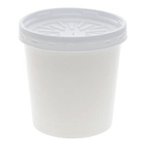 CONT PPR 16Z WHT W/LID 250CT PCTV | RAW
