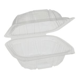 CONT PLAS 6X6″ CLR HNGD 3-107CT | RAW