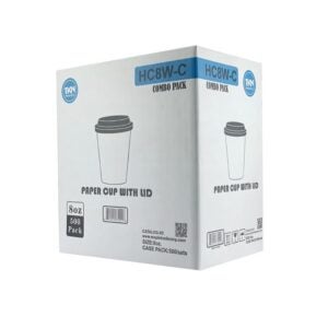 Rerobox 8oz Coffee Cup w/Lid 500ct | COR