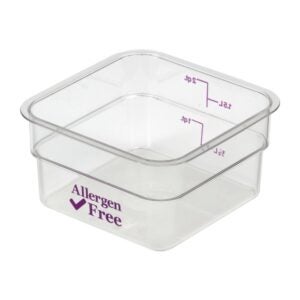 CONTAINER SQ CLR 12QT PURPLE CAMB | RAW