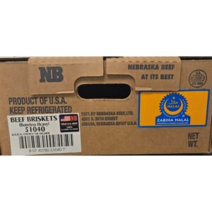 Halal USDA Choice Whole Beef Brisket | COR
