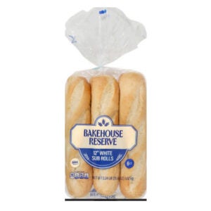 12 Inch White Sub Rolls | Packaged