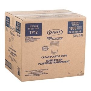 CUP PLAS 12Z CLR 20-50CT SOLO | COR