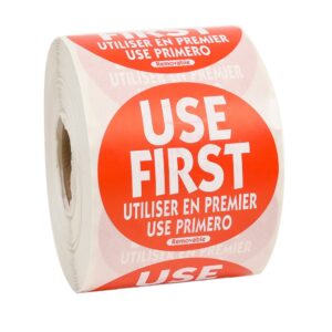 LABELS 2″ USE FIRST REMOVEABLE 500CT | RAW