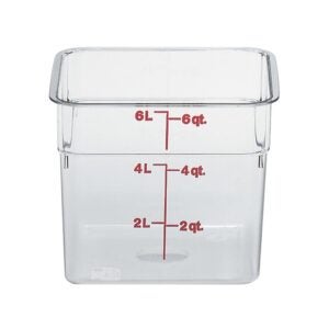 CONTAINER FD SQ CLR 6QT 1CT | RAW