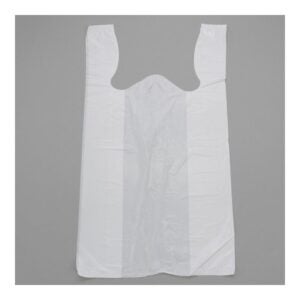 BAG PLAS T-SACK 12X7X22 WHT 1M | RAW