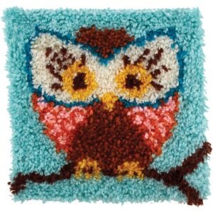 Wonderart Latch Hook Kit 12″X12″-Hoot | PNB
