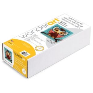 Wonderart Latch Hook Kit 12″X12″-Hoot | IPG