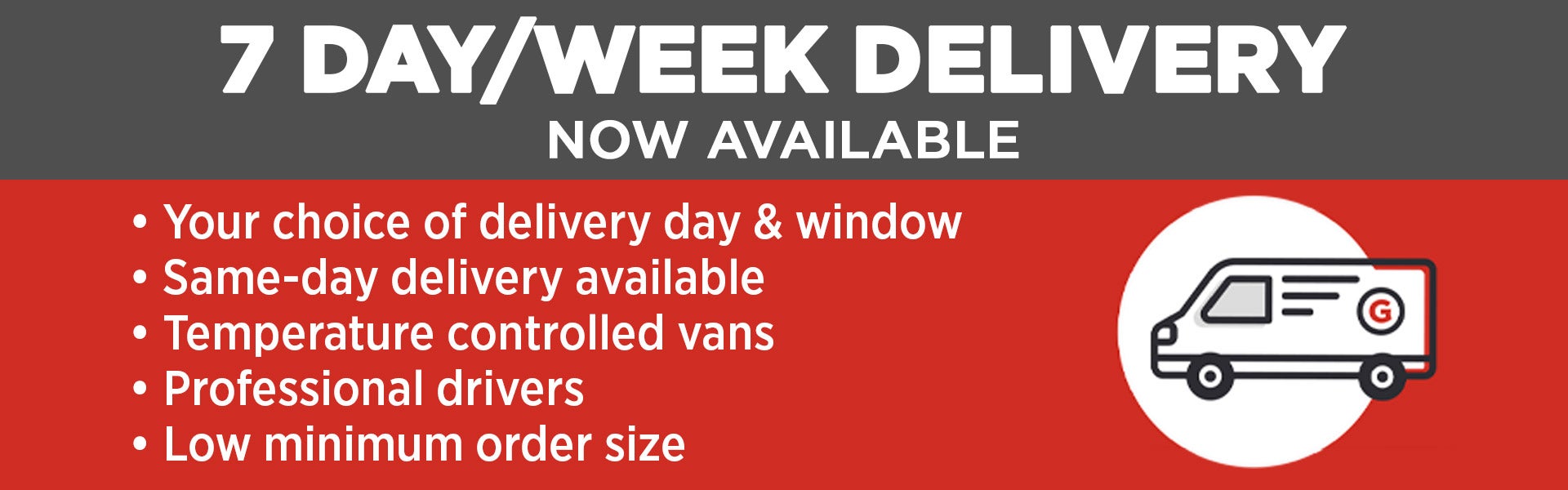 7 Day Van Delivery