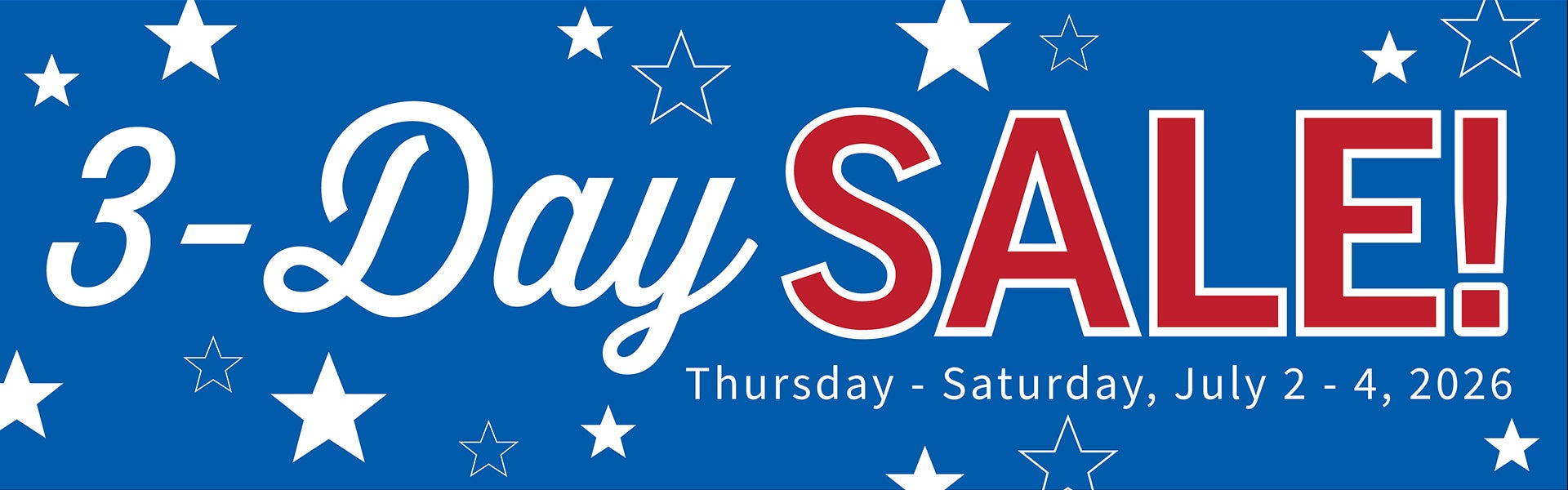 3 Day Sale