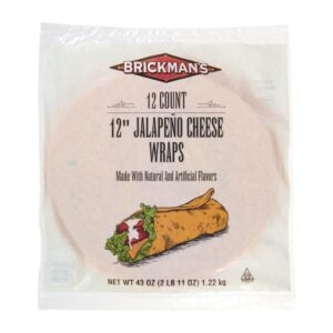 12″ Cheese & Jalapeño Tortillas | IPG